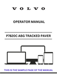 Discover the comprehensive operator manual for the VOLVO P7820C ABG PID.12762921 tracked paver. Download the PDF for essential guidance and operational tips.