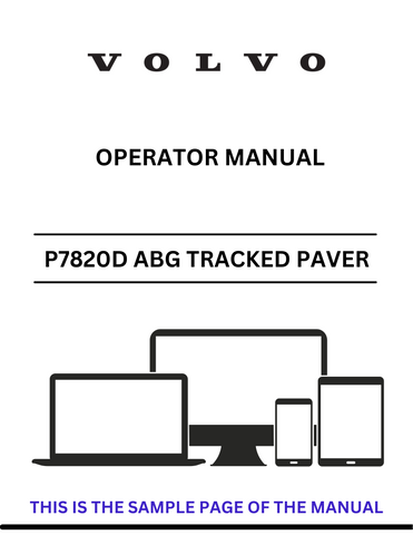 Discover the comprehensive operator manual for the VOLVO P7820D ABG PID.12842058 tracked paver. Download the PDF for essential guidance and operational tips.