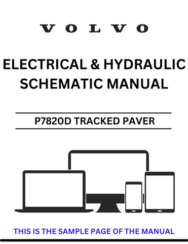 Unlock the full potential of your VOLVO P7820D Tracked Paver with our comprehensive Electrical and Hydraulic Schematic Manual. This PDF file, specifically designed for serial number 12793958, provides detailed diagrams and schematics that are essential for maintenance and troubleshooting.