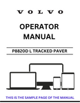 Discover the essential VOLVO P8820D L Tracked Paver Operator Manual, specifically designed for serial number 53726241. This comprehensive PDF file serves as a vital resource for operators, providing detailed instructions and insights to maximize the performance of your paver.