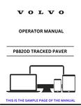 Discover the comprehensive operator manual for the VOLVO P8820D PID.12814862 tracked paver. Download the PDF for essential guidance and operational insights.