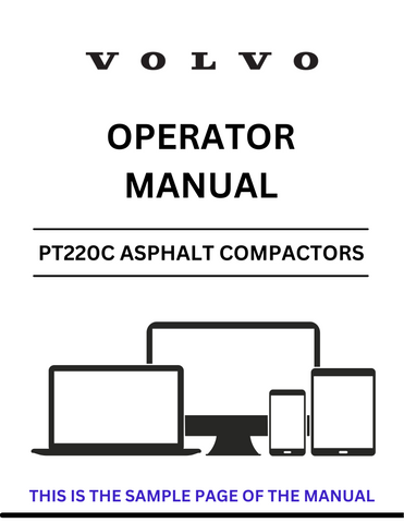  Enhance your operational efficiency with the VOLVO PT220C Asphalt Compactors Operator Manual. This comprehensive PDF file is designed specifically for the model SN 54039111, providing you with essential insights and guidelines to maximize the performance of your equipment.