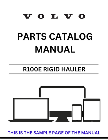 Discover the ultimate resource for maintaining your VOLVO R100E Rigid Hauler with our comprehensive Parts Catalog Manual. Designed specifically for serial numbers 111014 and 121011 and available in a convenient PDF format, this manual is an essential tool for operators and technicians alike.
