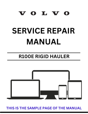 Invest in the longevity and performance of your VOLVO R100E Rigid Hauler today. This Service Repair Manual is an essential tool for any operator or technician, making it a smart addition to your maintenance toolkit. Don't miss out on the opportunity to enhance your repair capabilities and ensure your equipment is always in top condition.