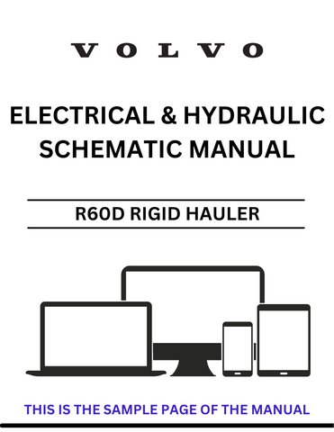 Discover the essential VOLVO R60D Rigid Hauler Electrical and Hydraulic Schematic Manual, now available in a convenient PDF format. This comprehensive guide is designed for professionals and enthusiasts alike, providing detailed schematics that simplify maintenance and troubleshooting of your hauler's electrical and hydraulic systems.
