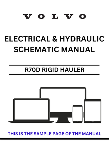 Discover the essential VOLVO R70D Rigid Hauler Electrical and Hydraulic Schematic Manual, now available in a convenient PDF format. This comprehensive guide is designed for professionals and enthusiasts alike, providing detailed schematics that simplify maintenance and troubleshooting for your heavy-duty equipment.