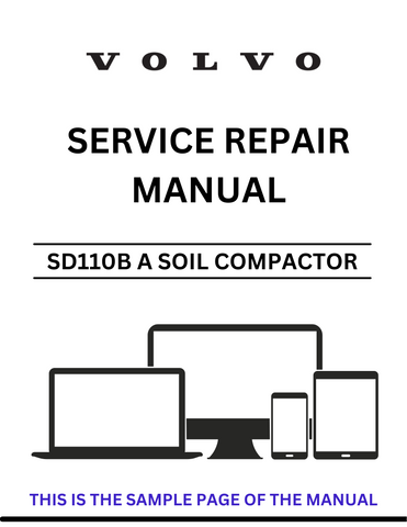 Enhance your maintenance capabilities with the VOLVO SD110B A Soil Compactor Service Repair Manual, specifically designed for serial number 12816551. This comprehensive PDF file provides detailed insights into the operation, troubleshooting, and repair of your compactor, ensuring you have the right information at your fingertips.