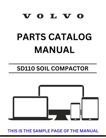 Enhance your maintenance and repair capabilities with the VOLVO SD110 Soil Compactor Parts Catalog Manual. This comprehensive PDF file, specifically for serial number 59048, provides detailed diagrams and part numbers, ensuring you have the right information at your fingertips for efficient servicing.