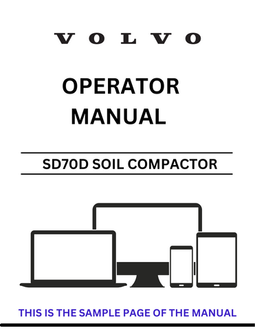 Discover the essential VOLVO SD70D Soil Compactor Operator Manual, now available in a convenient PDF format. This comprehensive guide is designed to enhance your operational efficiency and ensure optimal performance of your compactor. With detailed instructions and insights, you can navigate the complexities of your equipment with confidence.