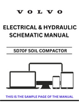 Discover the essential VOLVO SD70F Soil Compactor Electrical and Hydraulic Schematic Manual, available in a convenient PDF format. This comprehensive guide is designed for professionals and enthusiasts alike, providing detailed schematics that simplify maintenance and troubleshooting for your compactor.