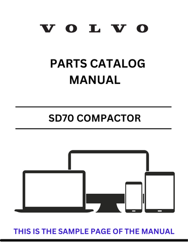 Discover the comprehensive Volvo SD70 Compactor parts catalog manual in PDF format. Access detailed information to enhance your equipment maintenance and repairs.