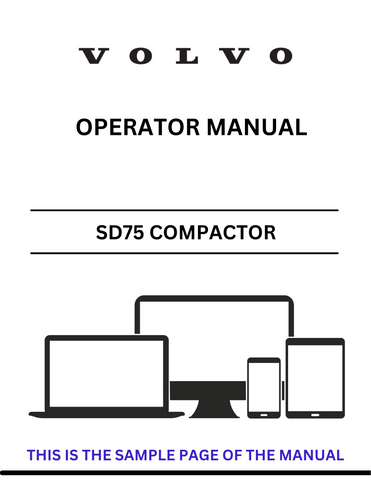 Discover the comprehensive Volvo SD75 Compactor (COS) Operator Manual in PDF format. Access essential guidelines for efficient operation and maintenance.