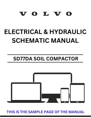 Discover the essential VOLVO SD77DA Soil Compactor Electrical and Hydraulic Schematic Manual, now available in a convenient PDF format. This comprehensive guide is designed for professionals and enthusiasts alike, providing detailed schematics that simplify maintenance and troubleshooting for your compactor.