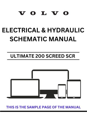 Discover the VOLVO ULTIMATE 200 SCREED SCR ELECTRICAL AND HYDRAULIC SCHEMATIC MANUAL, a comprehensive PDF resource designed for professionals in the construction and engineering sectors. This manual provides detailed schematics that simplify the understanding of electrical and hydraulic systems, ensuring you have the information you need at your fingertips.