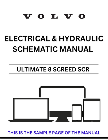 Discover the VOLVO ULTIMATE 8 SCREED SCR ELECTRICAL AND HYDRAULIC SCHEMATIC MANUAL, a comprehensive PDF resource designed for professionals in the construction and engineering sectors. This manual provides detailed electrical and hydraulic schematics, ensuring you have the essential information at your fingertips to optimize your screed operations.