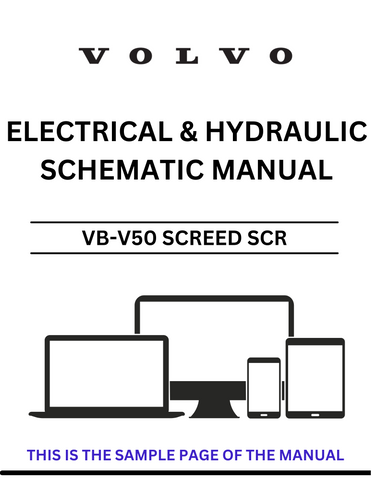 Discover the essential VOLVO VB-V50 Screed SCR Electrical and Hydraulic Schematic Manual, now available in a convenient PDF format. This comprehensive guide is designed for professionals seeking detailed schematics to enhance their understanding and maintenance of the VB-V50 screed system.