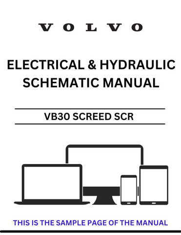 Discover the essential VOLVO VB30 Screed SCR Electrical and Hydraulic Schematic Manual, specifically designed for serial number 12840964. This comprehensive PDF file serves as a vital resource for technicians and operators, providing detailed schematics that simplify troubleshooting and maintenance tasks.