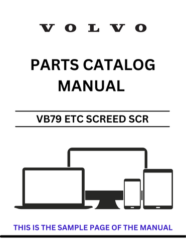 Discover the essential VOLVO VB79 ETC Screed SCR Parts Catalog Manual, specifically designed for models SN 2.5-9.0M ABG7820 and ABG7820B. This comprehensive PDF file serves as a vital resource for technicians and operators, providing detailed diagrams and part numbers to streamline maintenance and repairs.