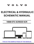 Discover the essential VOLVO VB88 ETC Screed SCR Electrical and Hydraulic Schematic Manual, now available in a convenient PDF format. This comprehensive guide is designed for professionals seeking detailed schematics to enhance their understanding and maintenance of the VOLVO VB88 screed system.