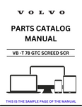 Discover the VOLVO VB-T 78 GTC Screed Parts Catalog Manual, designed specifically for serial numbers 2.5-8.0M ABG6820. This comprehensive PDF file serves as an essential resource for maintenance and repair, ensuring your equipment operates at peak performance.