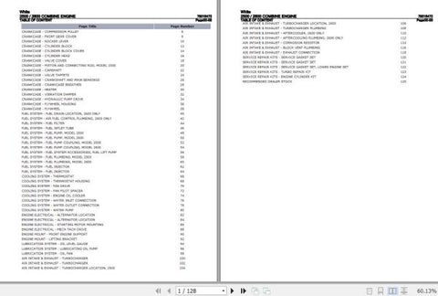 Discover the ultimate resource for your WHITE COMBINE 2500 and 2600 with the comprehensive Engine Parts Catalog (79015472) available in a convenient PDF format.
