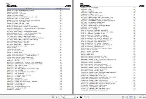 Discover the ultimate resource for your agricultural needs with the WHITE COMBINE 2600 PARTS CATALOG (79015022) in a convenient PDF format. This comprehensive catalog is designed to provide you with detailed information on all parts and components for the WHITE COMBINE 2600,