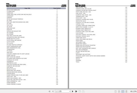 Discover the essential resource for maintaining your White Field Boss Tractor 2-45 with our comprehensive Parts Catalog Manual (43333800). This PDF file is meticulously designed to provide you with detailed diagrams and part numbers,