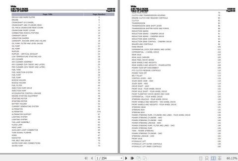 Discover the essential resource for maintaining your White Field Boss Tractor 2-60 with our comprehensive Parts Catalog Manual (43326100). This PDF file is meticulously organized to provide you with detailed diagrams and part numbers,