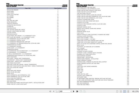 Discover the ultimate resource for maintaining your White Field Boss Tractor 4-270 with our comprehensive Parts Catalog Manual (43337400).
