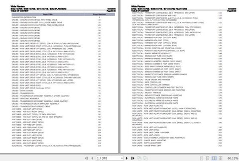Discover the essential resource for maintaining your WHITE PLANTERS with the comprehensive Parts Catalog Manual (00722040). This PDF file covers models 8702, 8704, 8706, 8708, 8716,