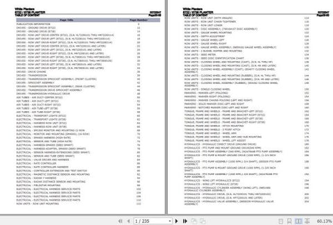 Discover the essential WHITE PLANTERS 8722 and 8738 Parts Catalog Manual (00722047) in a convenient PDF format. This comprehensive guide is designed to provide you with detailed information on all parts and components, 