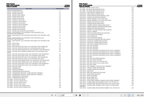 Discover the essential WHITE PLANTERS 8742 and 8743 Parts Catalog Manual (00722430) in a convenient PDF format. This comprehensive guide is designed to provide you with detailed information on all parts and components, ensuring you have everything you need for maintenance and repairs.