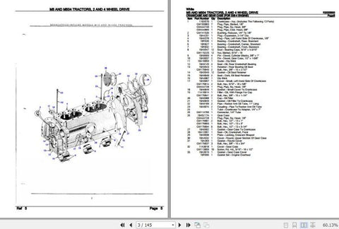 Discover the ultimate resource for maintaining your WHITE TRACTORS M5 and M504 with the comprehensive Parts Catalog Manual R2020B00. This PDF file is designed to provide you with detailed diagrams and specifications,