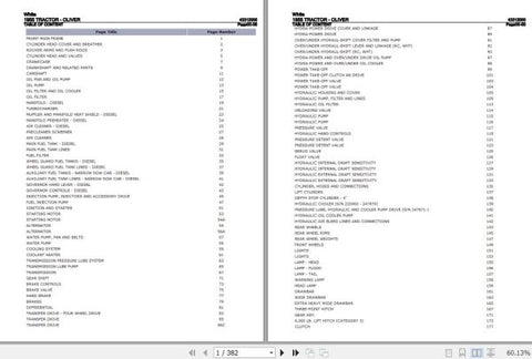 Discover the essential resource for maintaining and restoring your classic 1955 White Tractor with the comprehensive Parts Catalog Manual (Model 43312000). This PDF file is meticulously organized to provide you with detailed diagrams and part numbers, 