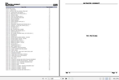 Discover the ultimate resource for your White Tractor 540 with the comprehensive Parts Catalog Manual (C814R000) in PDF format. This essential guide provides detailed diagrams and part numbers, ensuring you can easily identify and order the components you need to keep your tractor running smoothly.