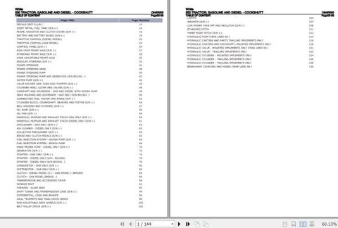 Discover the ultimate resource for your WHITE TRACTOR 550 with the comprehensive Parts Catalog Manual (C845R000) in PDF format. This meticulously organized manual provides detailed diagrams and part numbers,