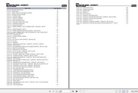 Discover the ultimate resource for your White Tractor 560 with the comprehensive Parts Catalog Manual (C820R000) in PDF format. This meticulously organized manual provides detailed diagrams and part numbers, ensuring you can easily identify and source the components you need for maintenance and repairs.