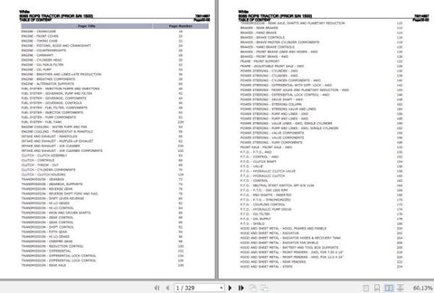 Discover the essential WHITE TRACTOR 6065 ROPS Parts Catalog Manual (79014897) in a convenient PDF format. This comprehensive guide is designed to provide you with detailed information on all parts and components of your tractor, 