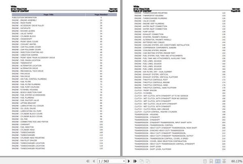 Discover the ultimate resource for maintaining your WHITE TRACTOR 6710 with the comprehensive Parts Catalog Manual (79017461) in PDF format. This digital manual is designed to provide you with detailed diagrams and part numbers,