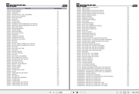 Discover the ultimate resource for maintaining your WHITE TRACTOR 8510 and 8610 with our comprehensive Parts Catalog Manual (79019249) in PDF format.