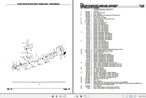 Discover the ultimate resource for your WHITE TRACTOR G1000 with the comprehensive Parts Catalog Manual R2112B00. This PDF file is meticulously designed to provide you with detailed diagrams and part numbers,