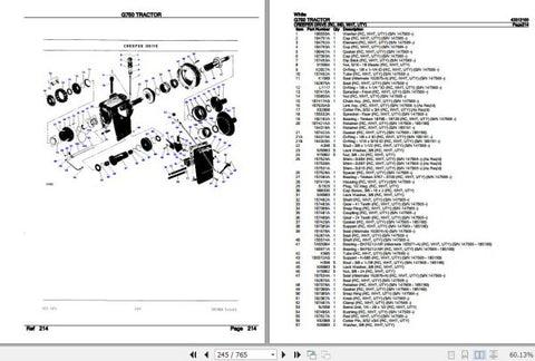 Discover the essential WHITE TRACTOR G750 PARTS CATALOG MANUAL 43312100, now available in a convenient PDF format. This comprehensive manual is designed to provide you with detailed information on all parts and components of the G750 tractor,