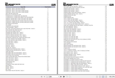 Discover the ultimate resource for your WHITE TRACTOR M670 and M670 SUPER with the comprehensive Parts Catalog Manual R2110B00.
