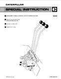 CATERPILLAR B12 Thru B25 HYD. VALVE ATTACHMENT SECTIONS SPECIAL INSTRUCTION MANUAL