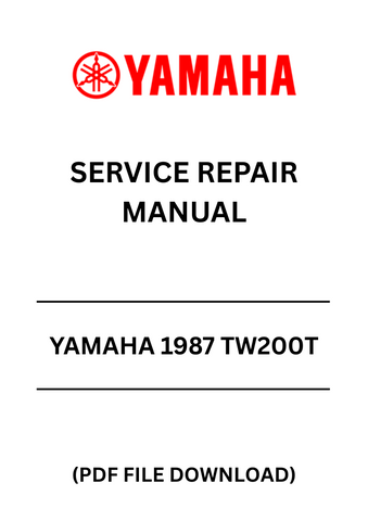 Unlock the full potential of your 1987 Yamaha TW200T with our comprehensive Service Repair Manual, available in a convenient PDF format. This essential guide is designed to provide you with detailed instructions and insights, ensuring that you can maintain and repair your motorcycle with confidence.