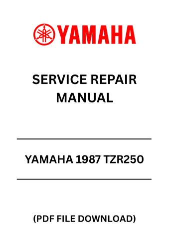 Unlock the full potential of your 1987 Yamaha TZR250 with our comprehensive Service Repair Manual in PDF format. This essential guide is designed for both seasoned mechanics and DIY enthusiasts, providing detailed instructions and diagrams to ensure your motorcycle runs at its best.