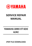 Unlock the full potential of your YAMAHA 1990 XT 600 A/AC with our comprehensive Service Repair Manual in PDF format. This essential guide is designed to provide you with detailed instructions and insights, ensuring that you can perform maintenance and repairs with confidence.