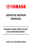Unlock the full potential of your 1994-1995 Yamaha FX700 (FX1) Waverunner with our comprehensive Service Repair Manual in PDF format. This essential guide is designed to provide you with detailed instructions and insights, ensuring that you can maintain and repair your watercraft with confidence.