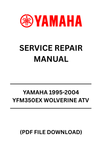 Unlock the full potential of your YAMAHA YFM350EX WOLVERINE ATV with our comprehensive 1995-2004 Service Repair Manual. This PDF file is your ultimate guide to maintaining and repairing your vehicle, ensuring it runs smoothly and efficiently for years to come.