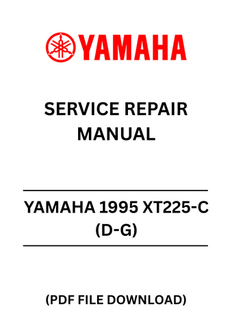 Unlock the full potential of your YAMAHA 1995 XT225-C (D-G) with our comprehensive Service Repair Manual in PDF format. This essential guide is designed to provide you with detailed instructions and insights, ensuring that you can perform maintenance and repairs with confidence.